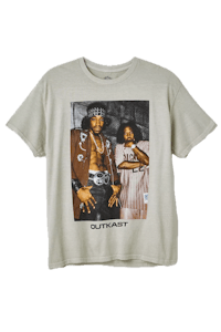 a t - shirt with an image of a man and a woman