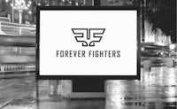 a billboard with the words forever fighters on it